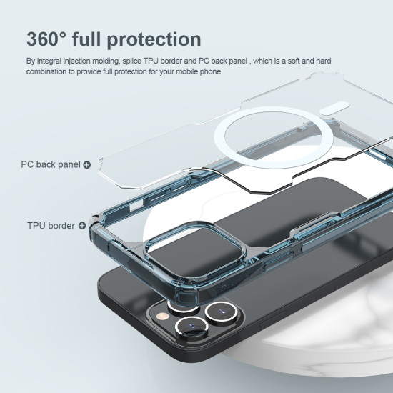 Apple iPhone 13 PRO магнитен Nature TPU Pro силиконов калъф прозрачен