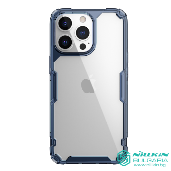 Apple iPhone 13 PRO Nature TPU Pro силиконов калъф син