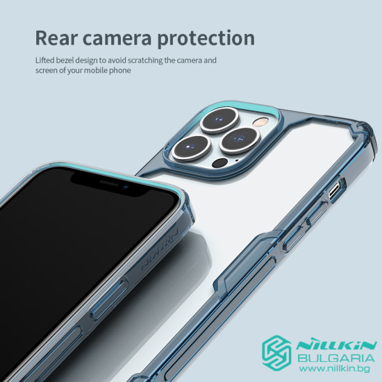 Apple iPhone 13 PRO Nature TPU Pro силиконов калъф син