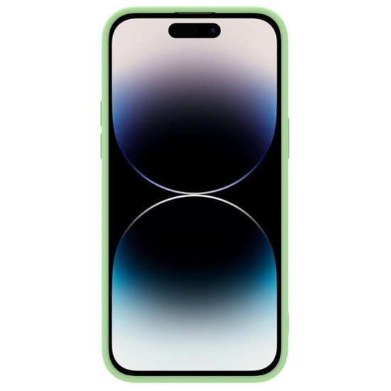 iPhone 14 Pro MAX силиконов калъф със защита на камерата зелен