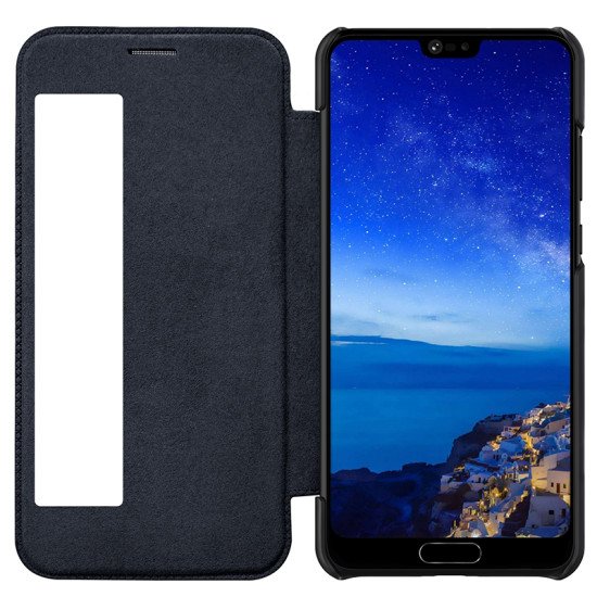 Кожен калъф QIN Nillkin за Huawei P20 черен