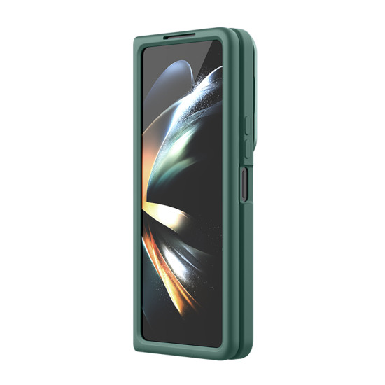 Samsung Galaxy Z Fold 5 5G силиконов калъф със защита на камерата зелен