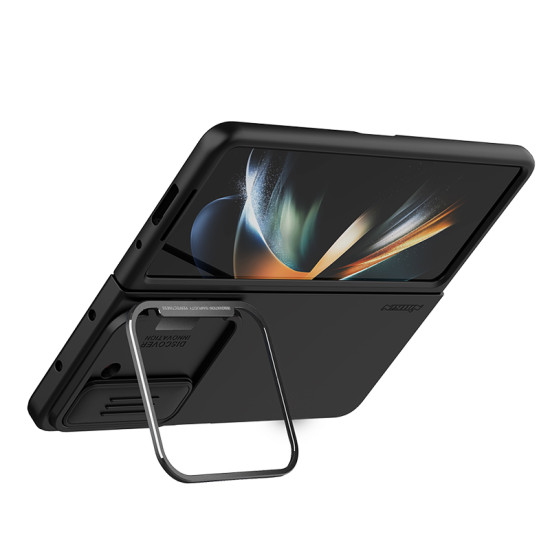 Samsung Galaxy Z Fold 5 5G силиконов калъф със защита на камерата черен