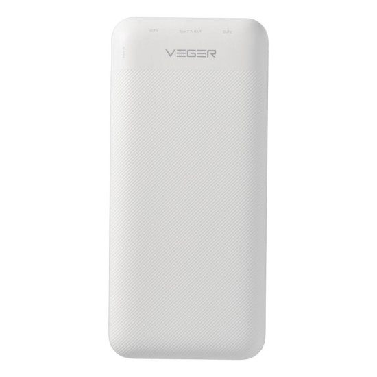 Външна батерия VEGER 20000 mAh PD QC3.0 2A20W L20S (VP2039PD / W2039PD)